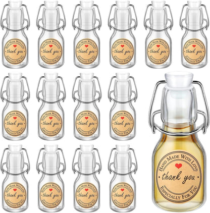 Home Collection 20-Pack 2 OZ Mini Swing Top Glass Bottles