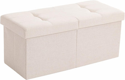 Home Collection 30-Inch Folding Storage Ottoman Bench