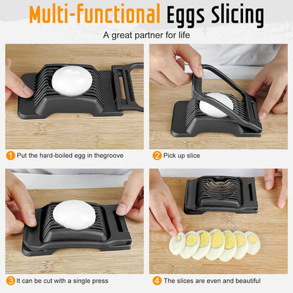 Home Collection Multipurpose Aluminum Egg Slicer with Stainless Steel Wire