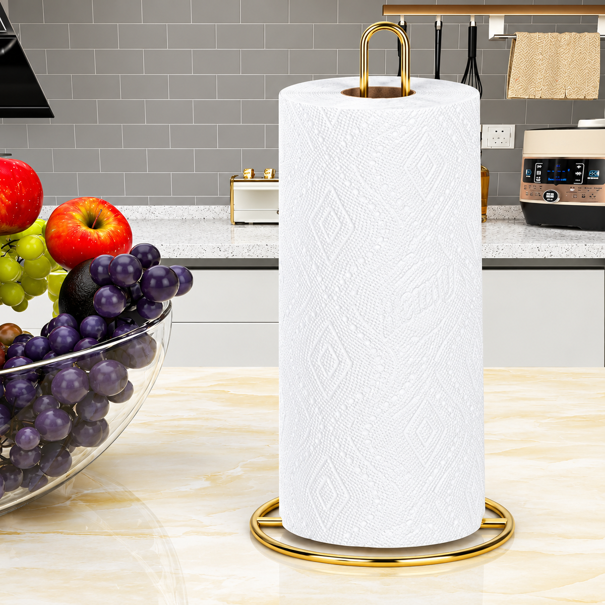 Home Collection Countertop Paper Towel Holder Stand for Kitchen