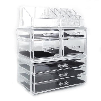 Transparent Plastic Cosmetics Storage Rack