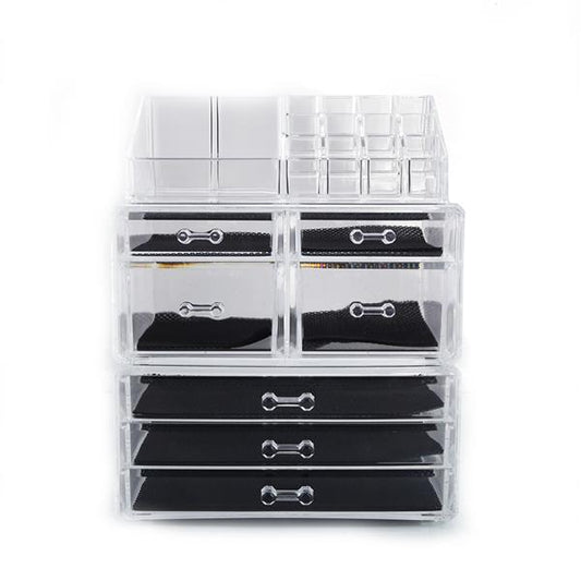 Transparent Plastic Cosmetics Storage Rack