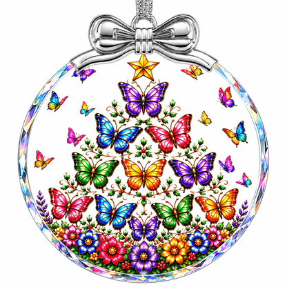 Home Collection Crystal Glass Christmas Ornament Hanging Tree Decoration and Holiday Keepsake Gift