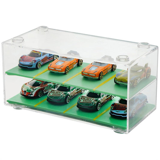 Clear Acrylic Display Case 2-Layer with Parking Space