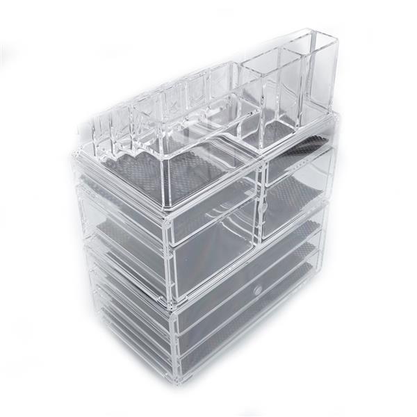 Transparent Plastic Cosmetics Storage Rack
