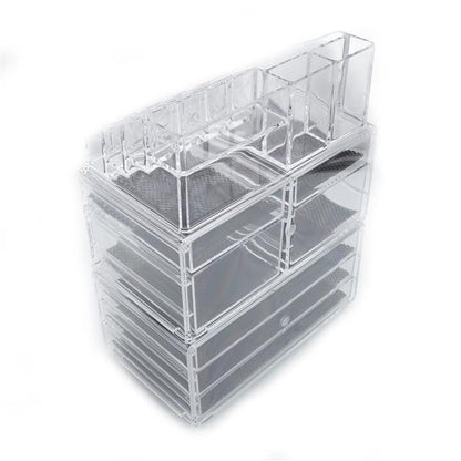 Transparent Plastic Cosmetics Storage Rack