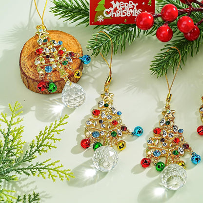 Home Collection Crystal Christmas Tree Ornament Sparkling Hanging Suncatcher Decoration