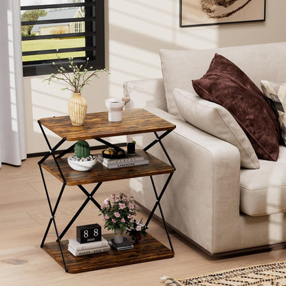 Home Collection 3-Tier End Table Set of 2