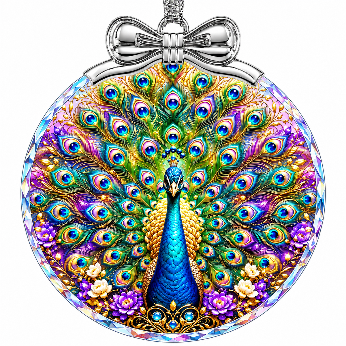 Home Collection Crystal Glass Christmas Ornament Hanging Tree Decoration and Holiday Keepsake Gift