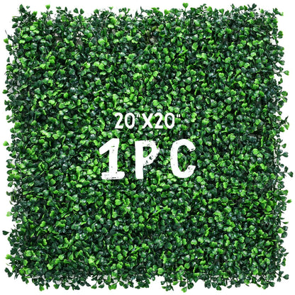 Home Collection 12Pcs Boxwood Grass Wall Panels 20x20"