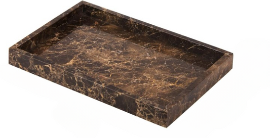 Home Collection Marble Bathroom Vanity Tray