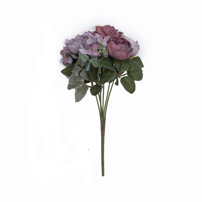 Home Collection 2 Bouquets 12" Silk Artificial Flowers