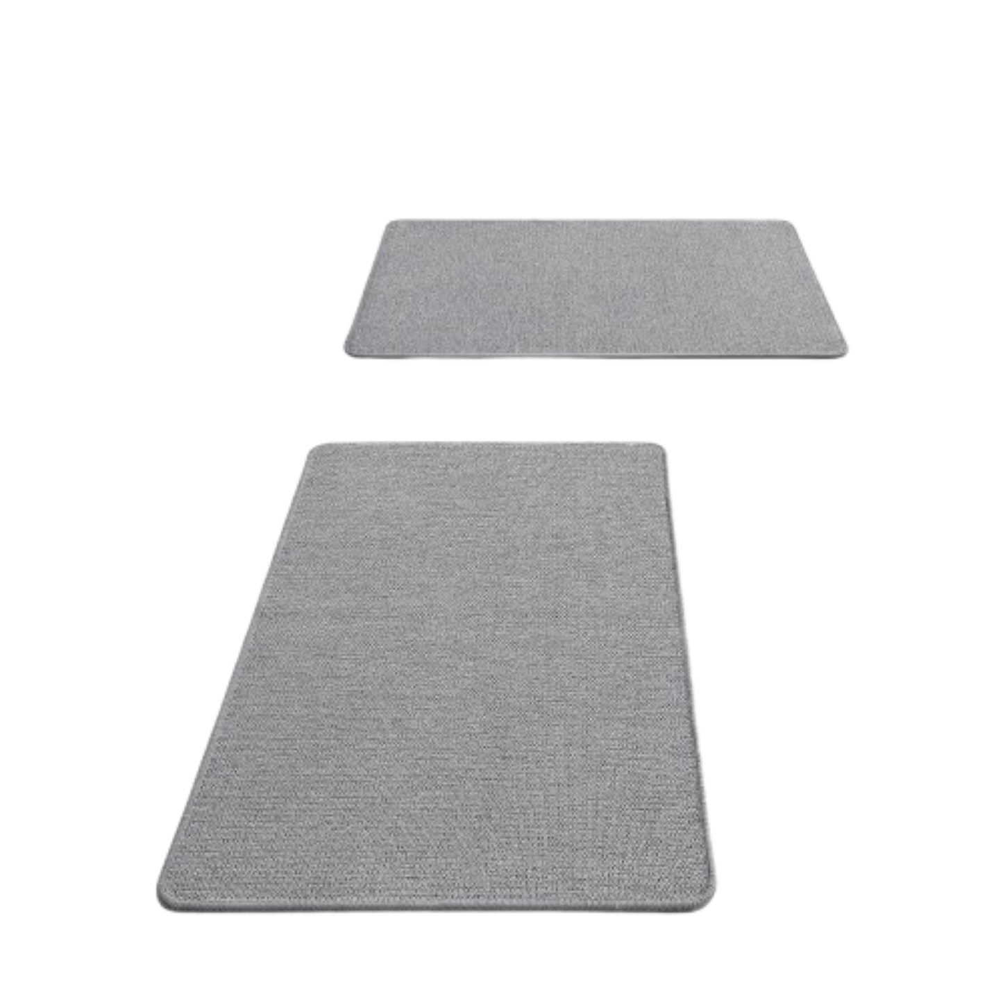 Home Collection Set of 2 Ultra Thin Non-Slip Bathroom Rugs 17x27