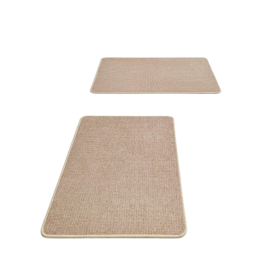 Home Collection Set of 2 Ultra Thin Non-Slip Bathroom Rugs 17x27