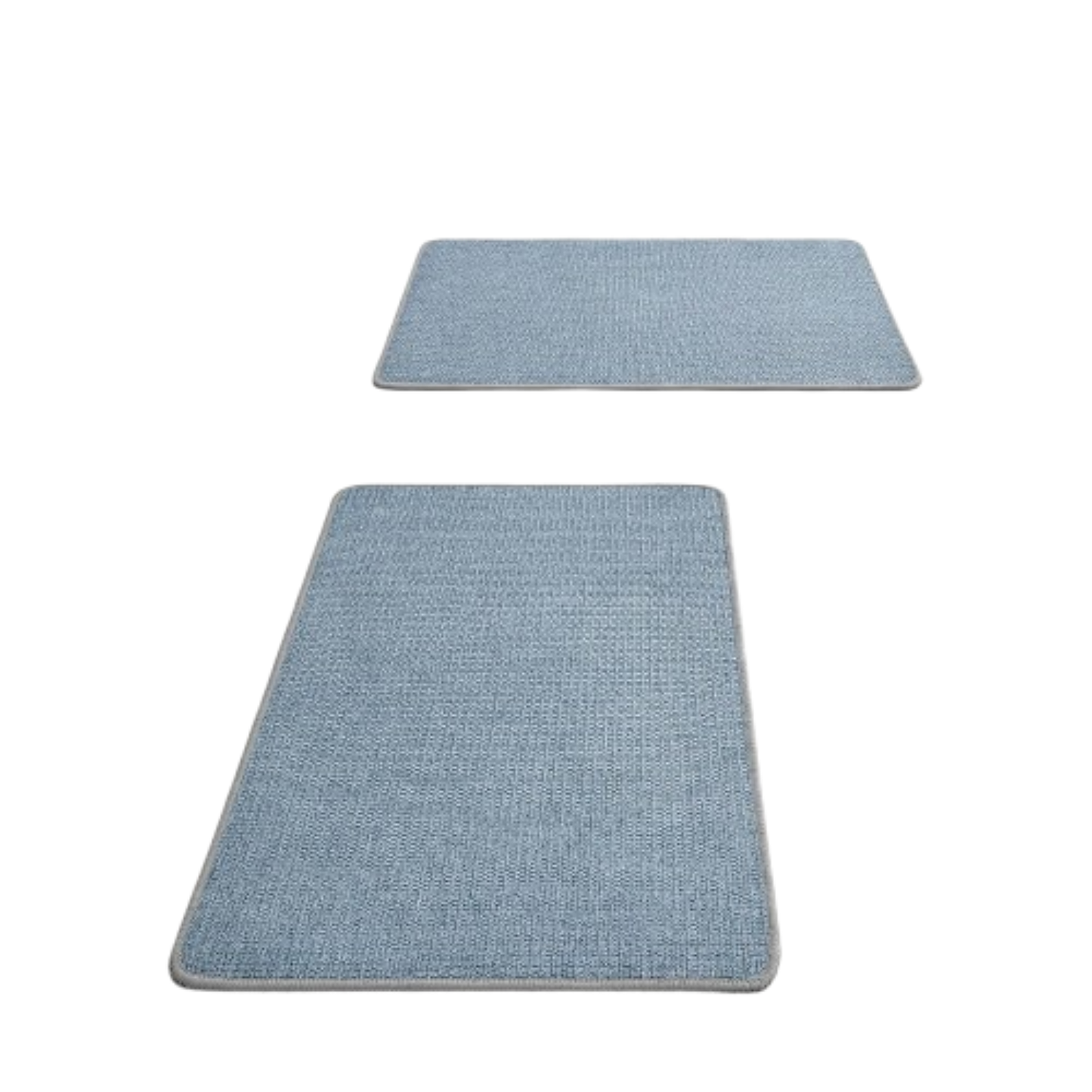 Home Collection Set of 2 Ultra Thin Non-Slip Bathroom Rugs 17x27