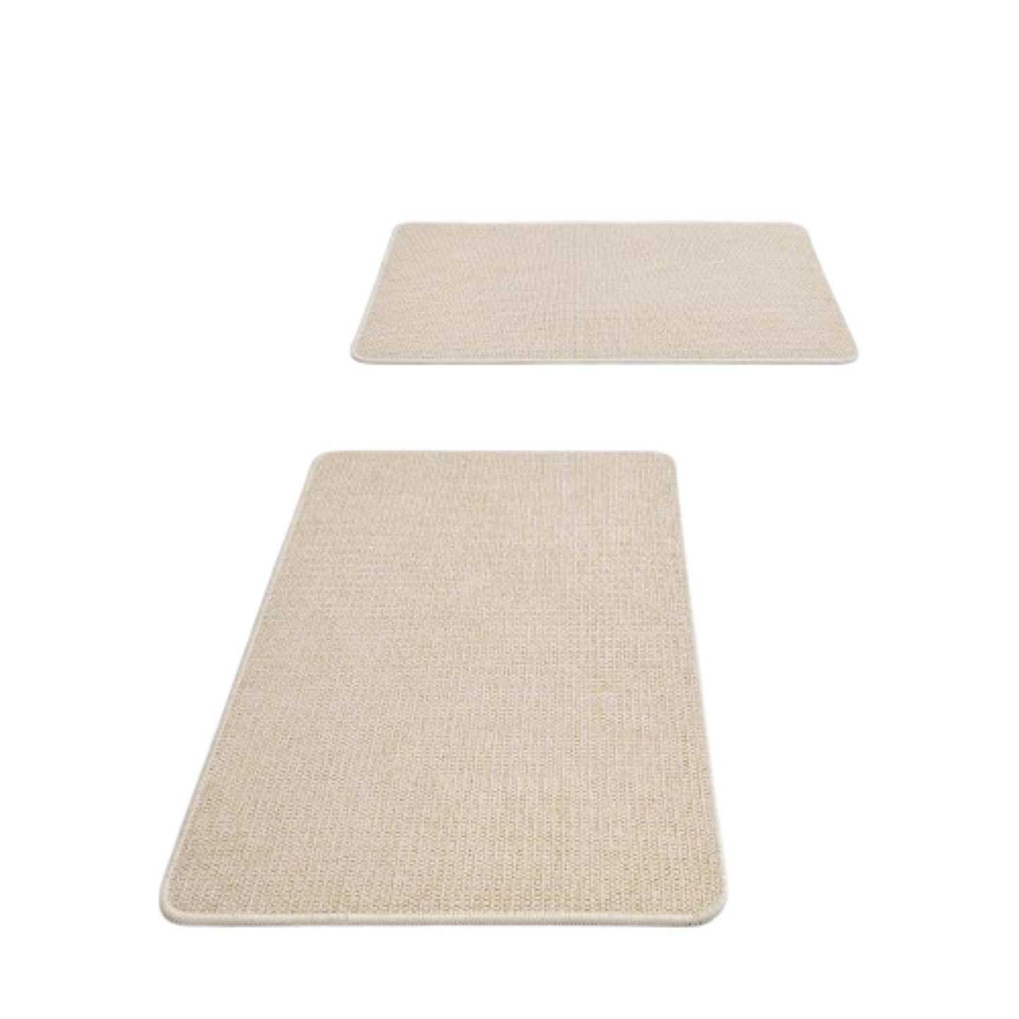 Home Collection Set of 2 Ultra Thin Non-Slip Bathroom Rugs 17x27