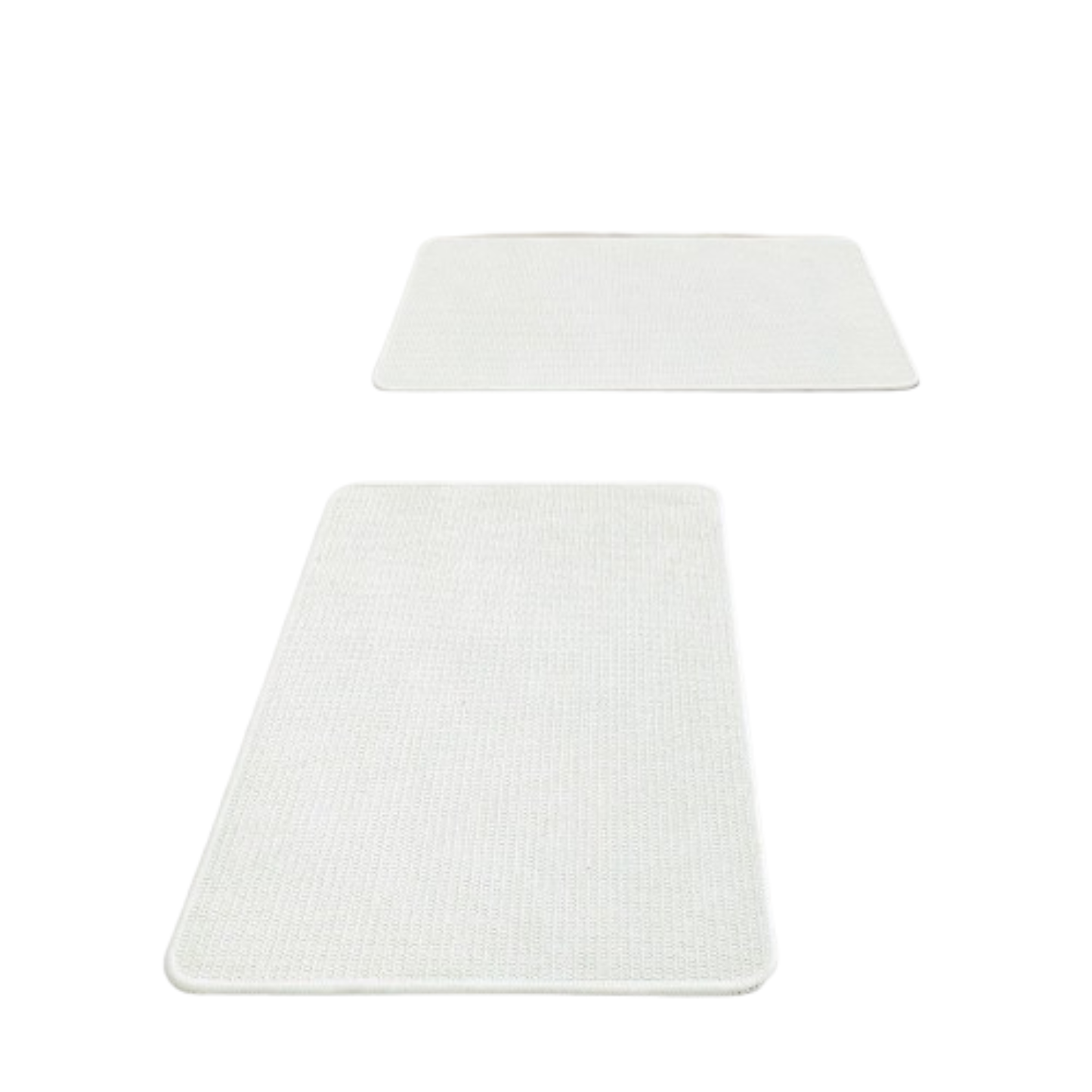 Home Collection Set of 2 Ultra Thin Non-Slip Bathroom Rugs 17x27
