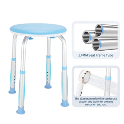 Home Collection Adjustable 300lb Shower Chair with Anti-Tip Design