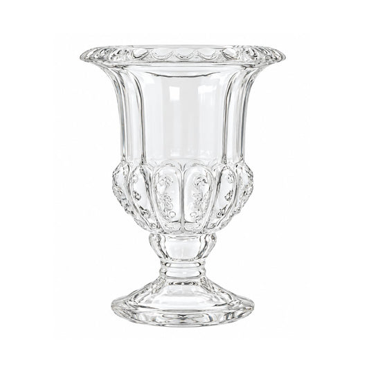 Home Collection 2-Pack Classic Roman Urn Style Glass Flower Vases 6.5"