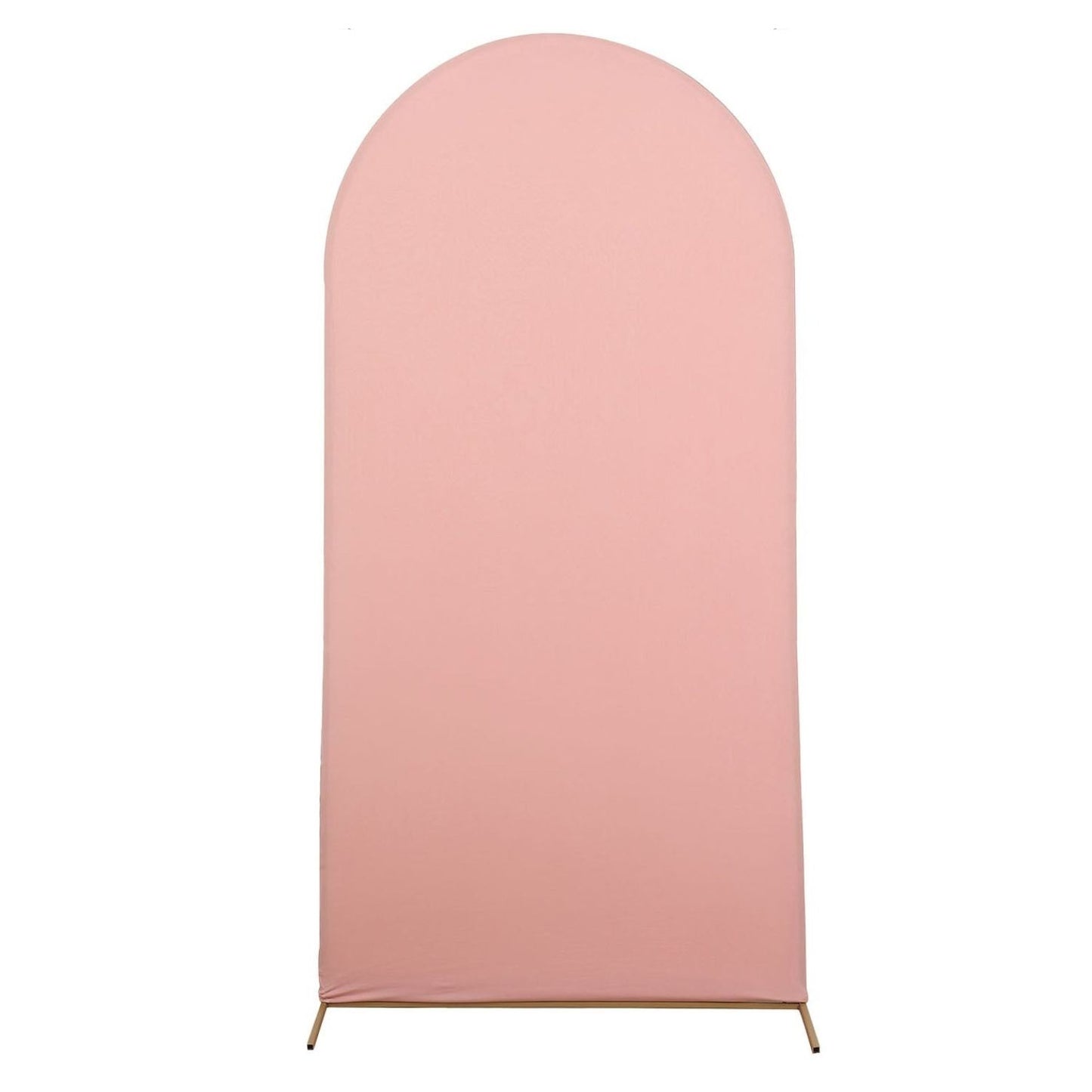 Home Collection Matte Fitted Spandex Round Top Wedding Arch Backdrop Stand Cover 6 ft