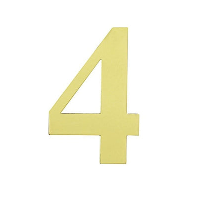 Home Collection Pack of 4 Gold Number Stickers 5-Inch