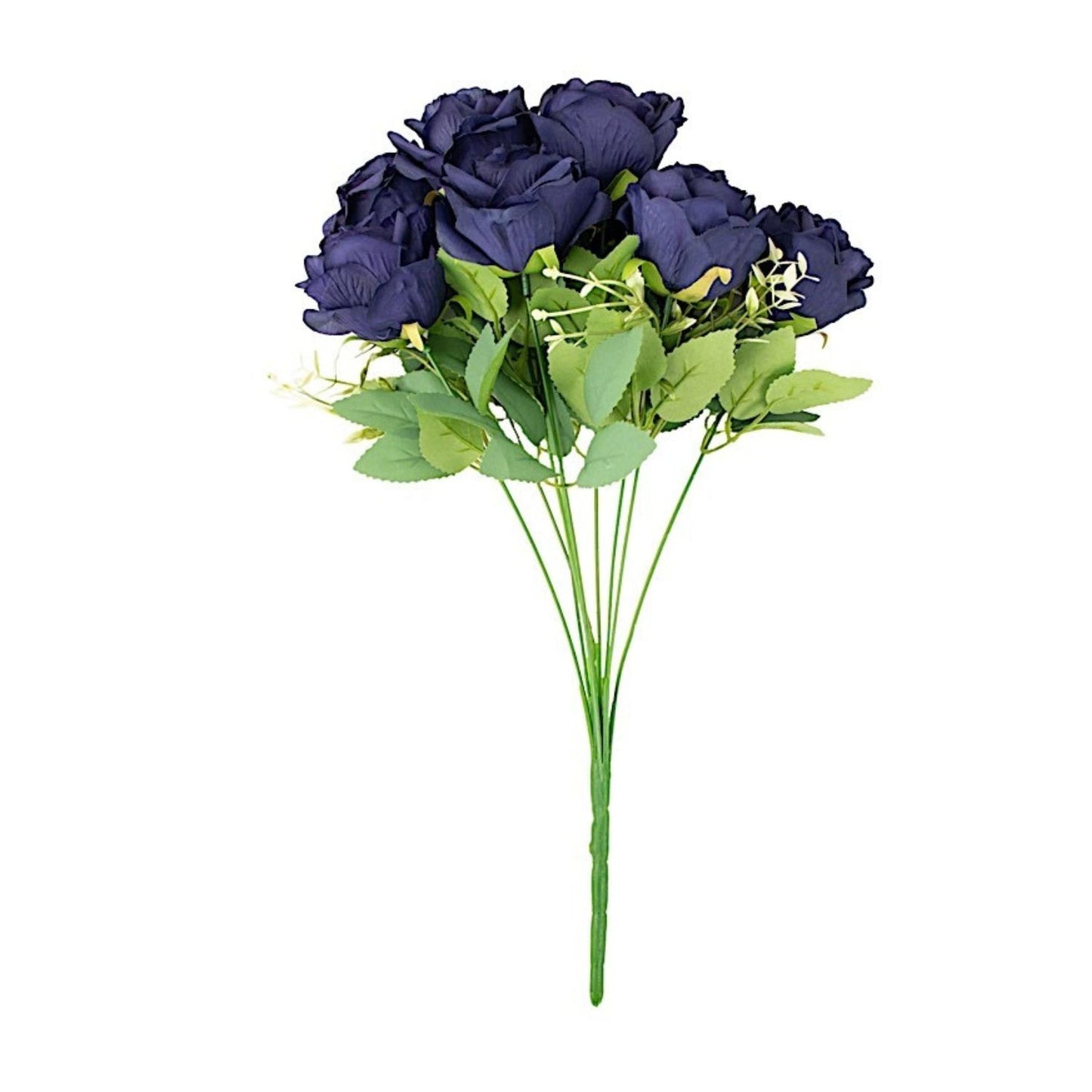 Home Collection 2 Bushes Artificial Silk Rose Flowers 18"