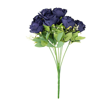 Home Collection 2 Bushes Artificial Silk Rose Flowers 18"