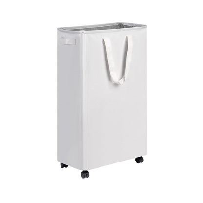 Home Collection 75L Slim Rolling Laundry Hamper with Wheels for Clothes