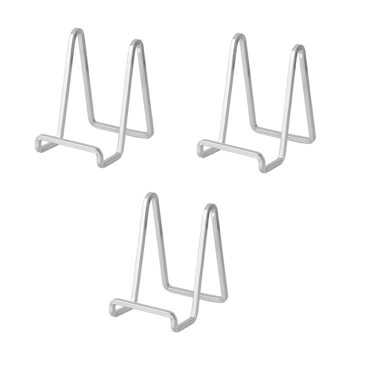 Home Collection Metal Tabletop Plate Holder Easel Stand for Frames Books and Plaques