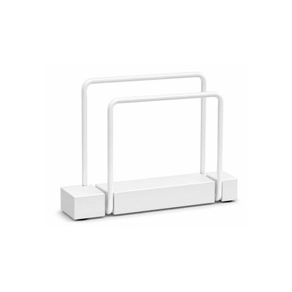 Home Collection Iron and Rustic Wood Standing Napkin Holder for Table and Countertop