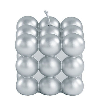 Home Collection Pack of 2 Bubble Cube Unscented Paraffin Wax Candles