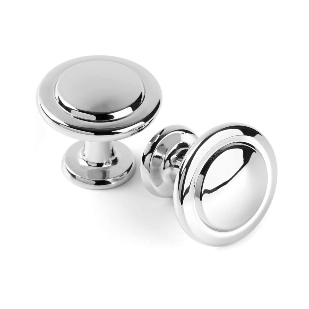 Home Collection Pack of 10 Round Cabinet Knobs Single-Hole Drawer Pulls for Kitchen