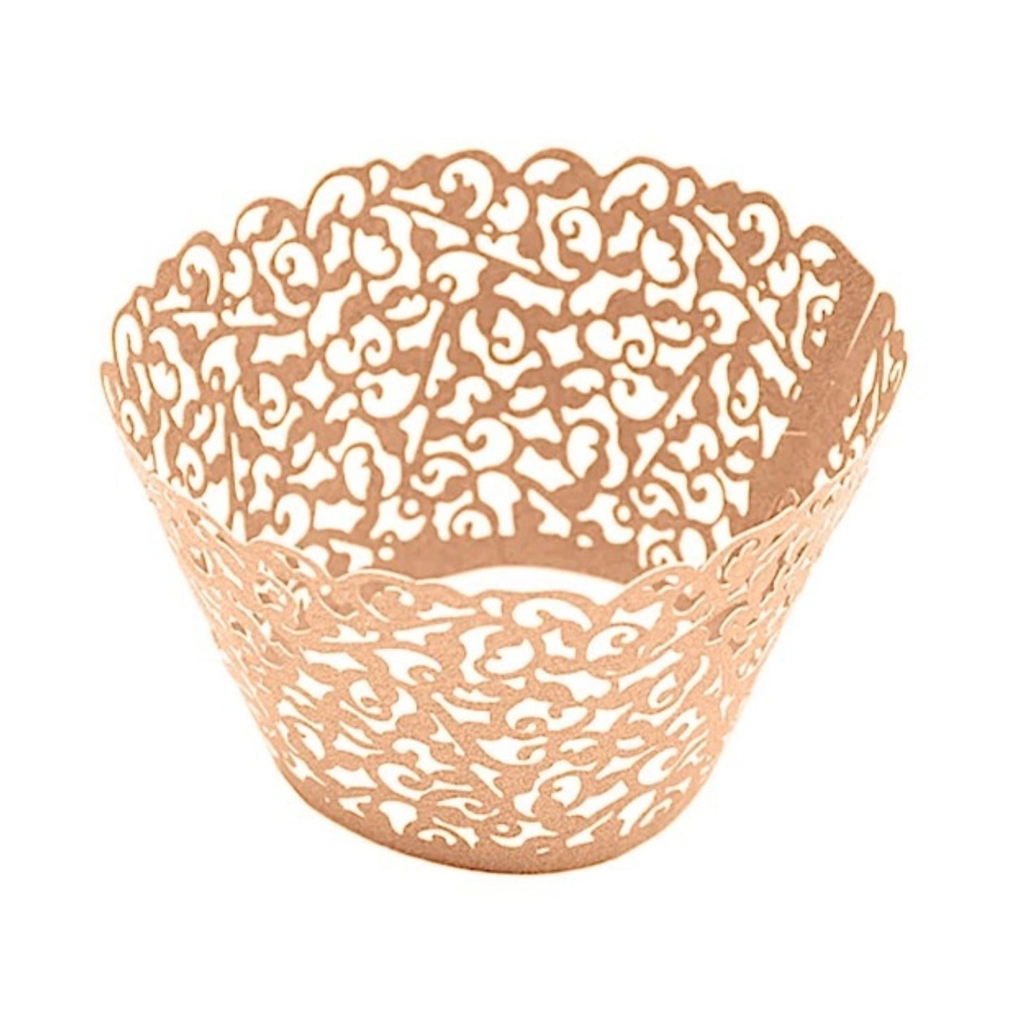 Home Collection Pack of 25 Laser Cut Lace Paper Cupcake Liners Muffin Wrappers