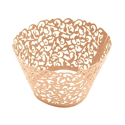 Home Collection Pack of 25 Laser Cut Lace Paper Cupcake Liners Muffin Wrappers