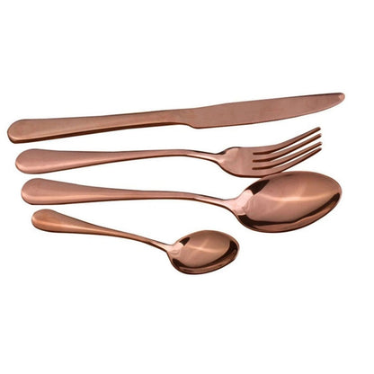 Home Collection Pack of 4 Stainless Steel Flatware Dinnerware Set
