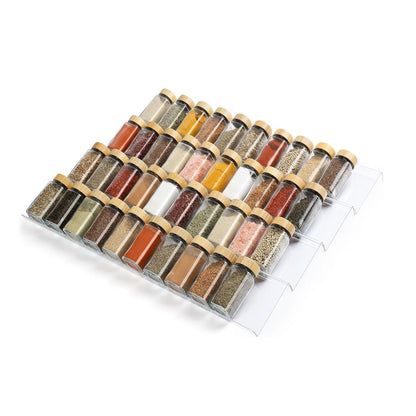 Home Collection Expandable 4-Tier Spice Drawer Organizer