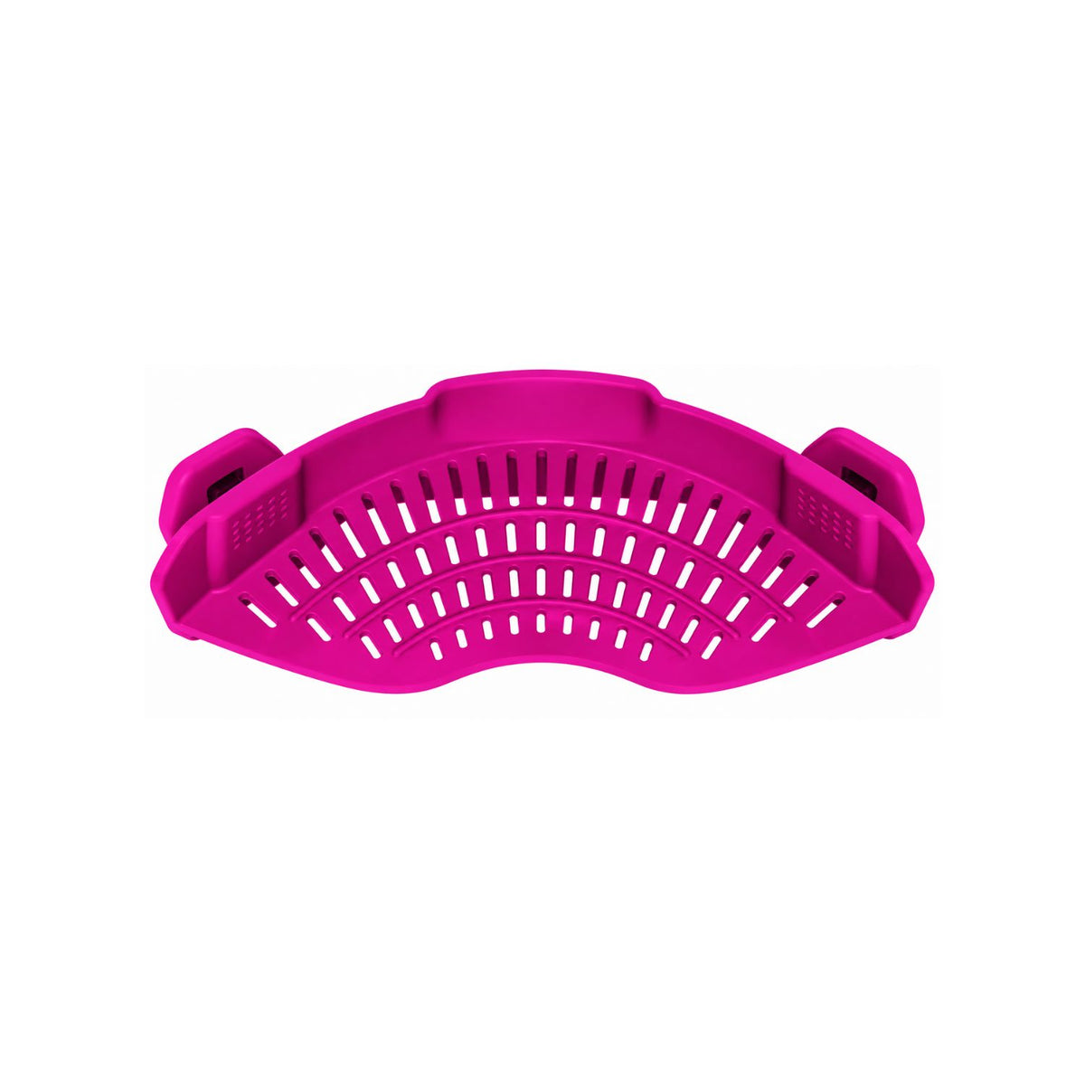 Home Collection Clip-On Silicone Pasta Strainer 8.86x3.55 inch Space-Saving Kitchen Colander