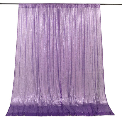 Home Collection Sequined Backdrop Curtain 8x8 ft