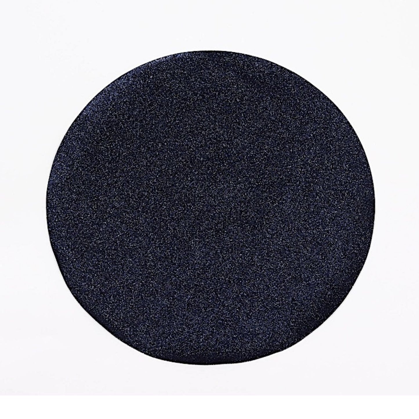 Home Collection Pack of 6 Round Glitter Faux Leather Placemats 13 Inch
