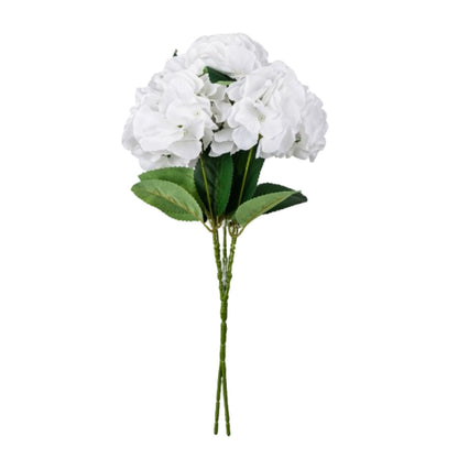 Home Collection  Pack of 25 Silk Hydrangea Flower Heads Artificial Floral Bouquet