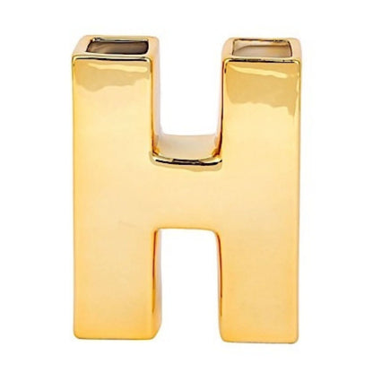 Home Collection Decorative Ceramic Letter Flower Vase 6 Inch