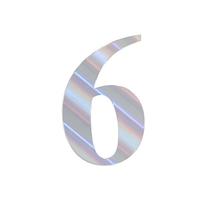 Home Collection Pack of 4 Number Stickers Backdrop Wall Decorations 5 Inch