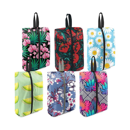 Home Collection Pack of 6 Travel Shoe Bags with Zipper and Handle