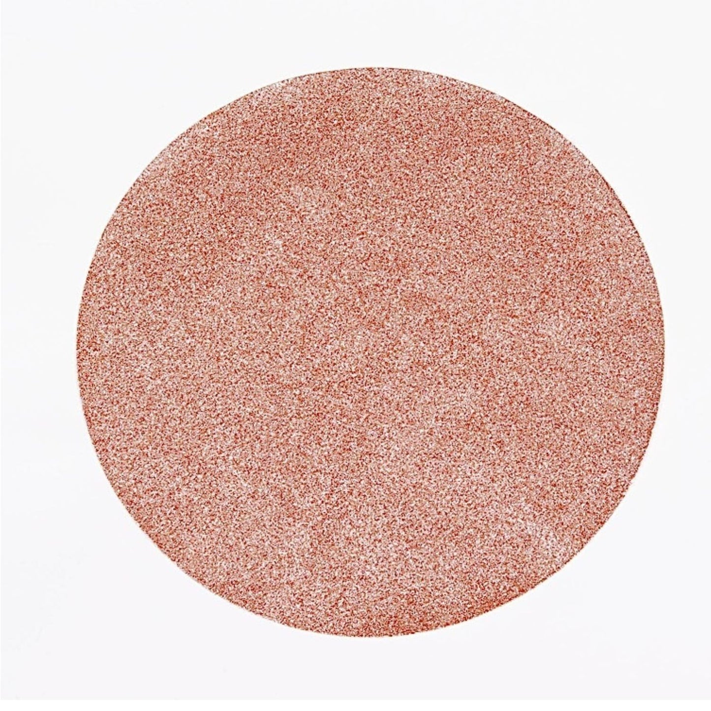 Home Collection Pack of 6 Round Glitter Faux Leather Placemats 13 Inch