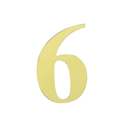 Home Collection Pack of 4 Gold Number Stickers 5-Inch