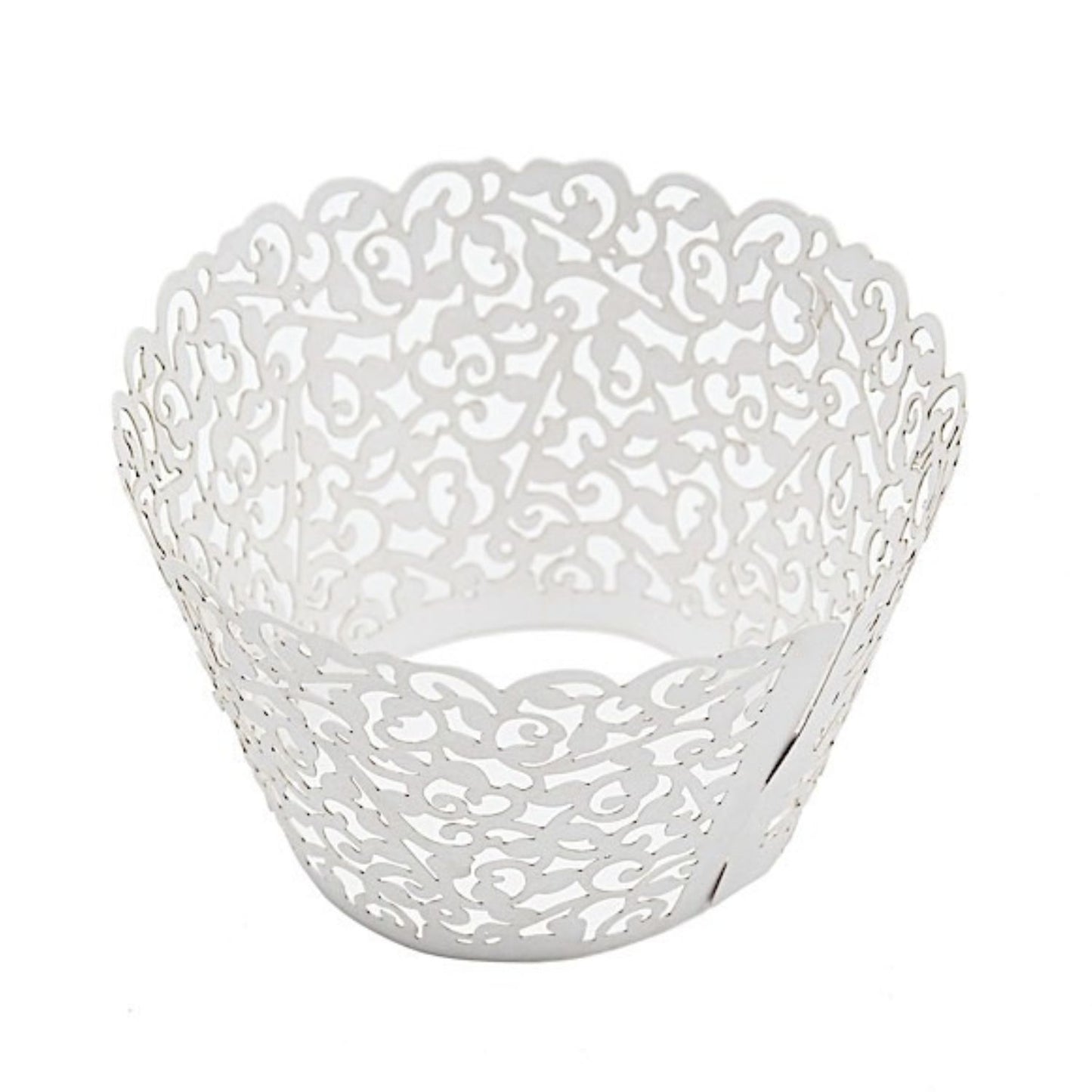 Home Collection Pack of 25 Laser Cut Lace Paper Cupcake Liners Muffin Wrappers