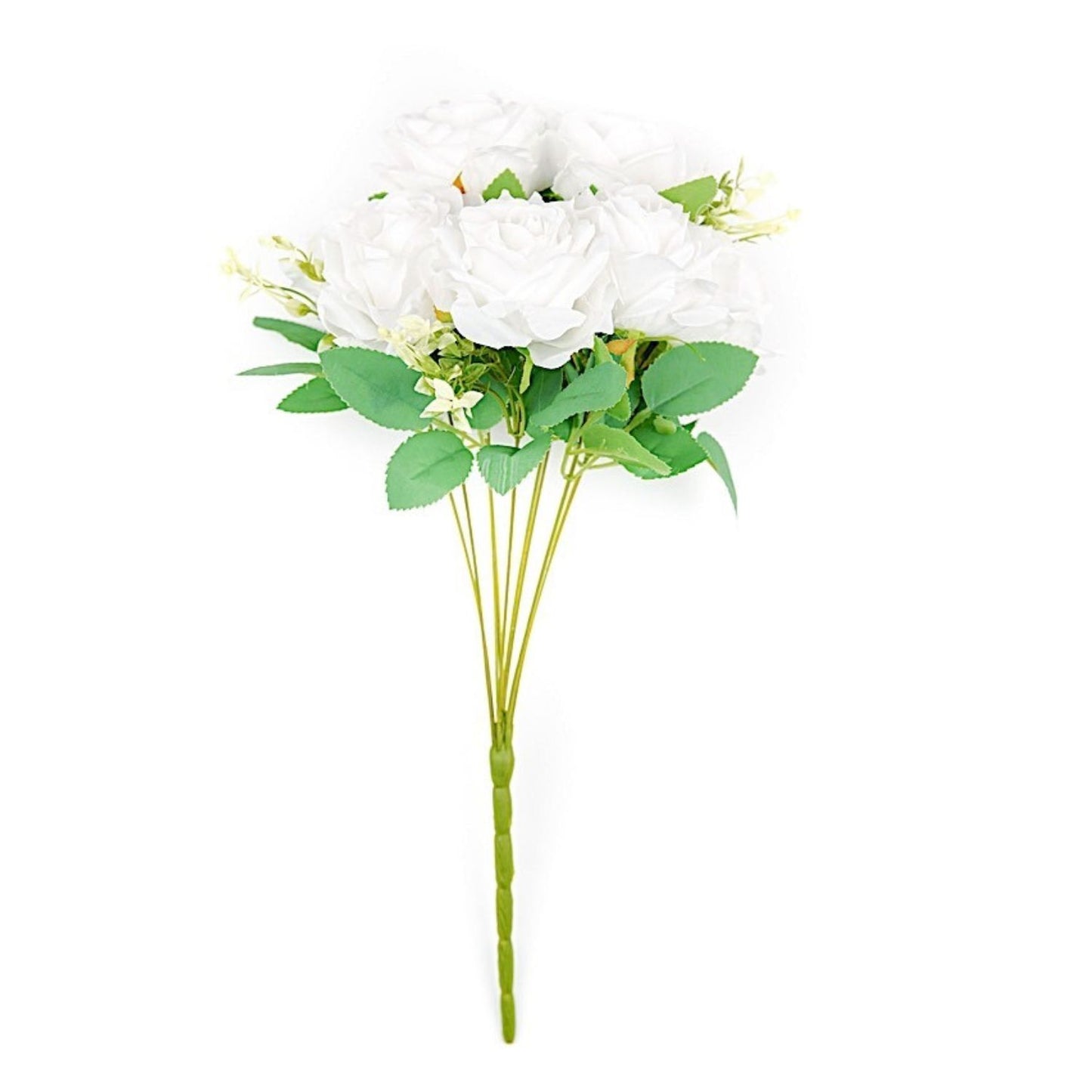 Home Collection 2 Bushes Artificial Silk Rose Flowers 18"