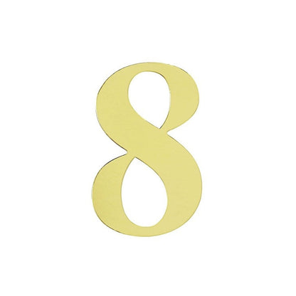 Home Collection Pack of 4 Gold Number Stickers 5-Inch
