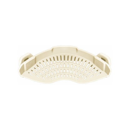 Home Collection Clip-On Silicone Pasta Strainer 8.86x3.55 inch Space-Saving Kitchen Colander