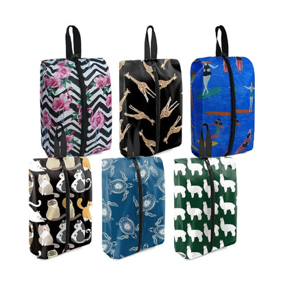 Home Collection Pack of 6 Travel Shoe Bags with Zipper and Handle